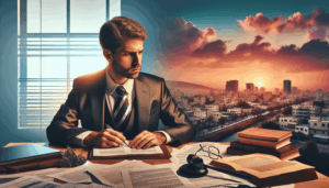 עורך דין מקצועי מופיע בבית משפט בחולון